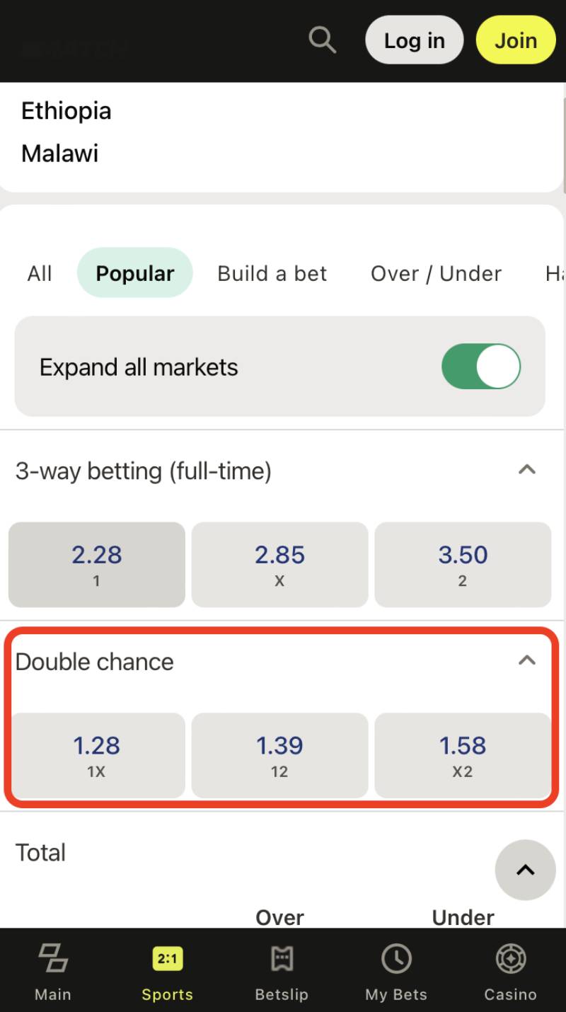 Cách chơi kèo double chance cho người mới